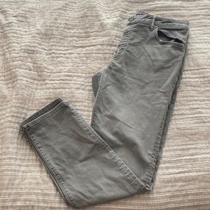 Gray Athletic Fit Jeans